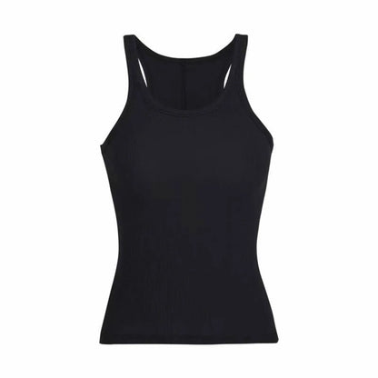 Solid Ribbed Tank Top