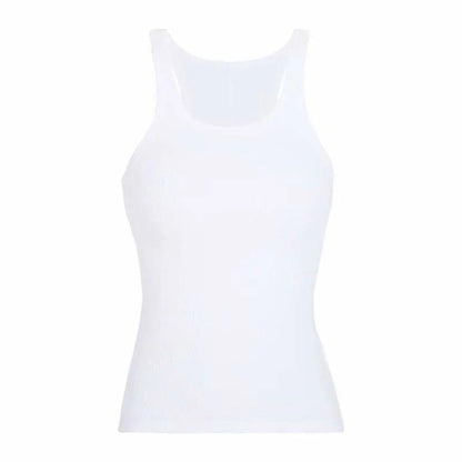 Solid Ribbed Tank Top